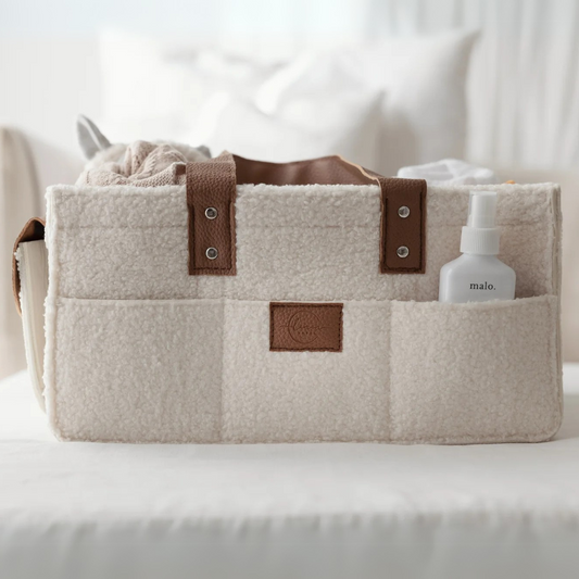 Nappy Caddy |  Large | Snow Tan