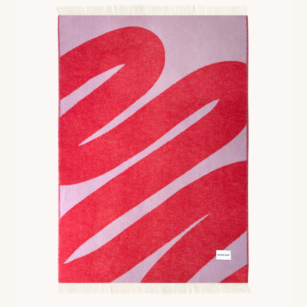 Swirl Blanket | Lilac Scarlet