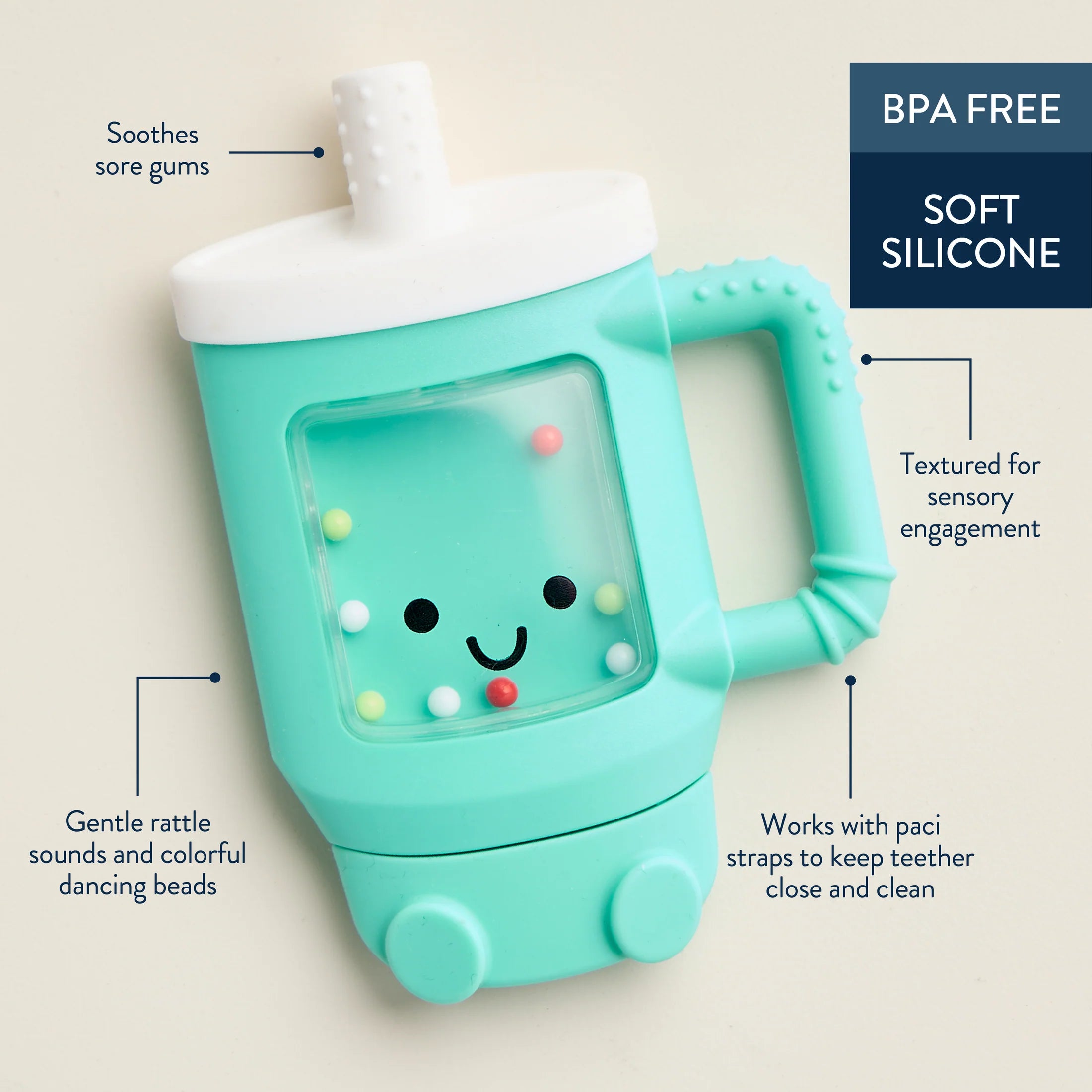 Sweetie Shake Plus Rattle & Teether | Drink Bottle