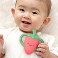 Load image into Gallery viewer, Chew Crew Silicone Handle Teether | Strawberry
