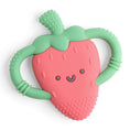 Load image into Gallery viewer, Chew Crew Silicone Handle Teether | Strawberry
