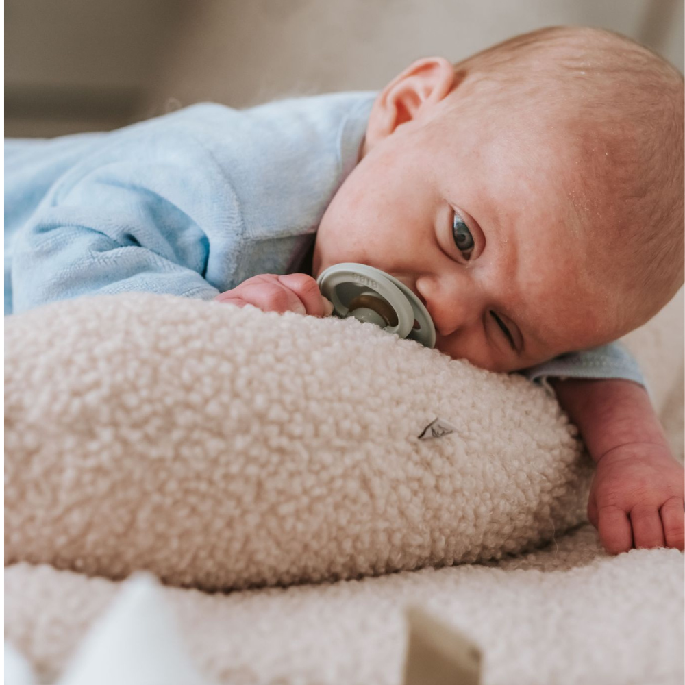 Tummy Time pillow | Taupe Cloud
