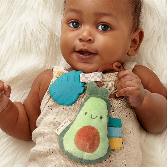 Itzy Pal Plush & Teether | Avocado