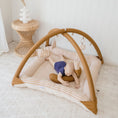 Load image into Gallery viewer, Activity Play Mat | Mustard Gingham Check
