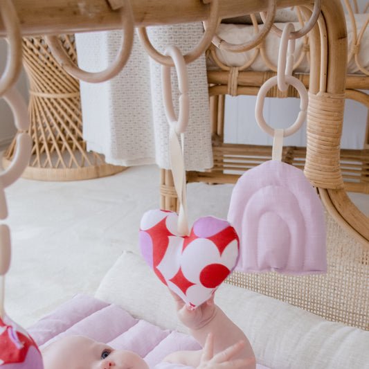 Hanging Rattle Heart
