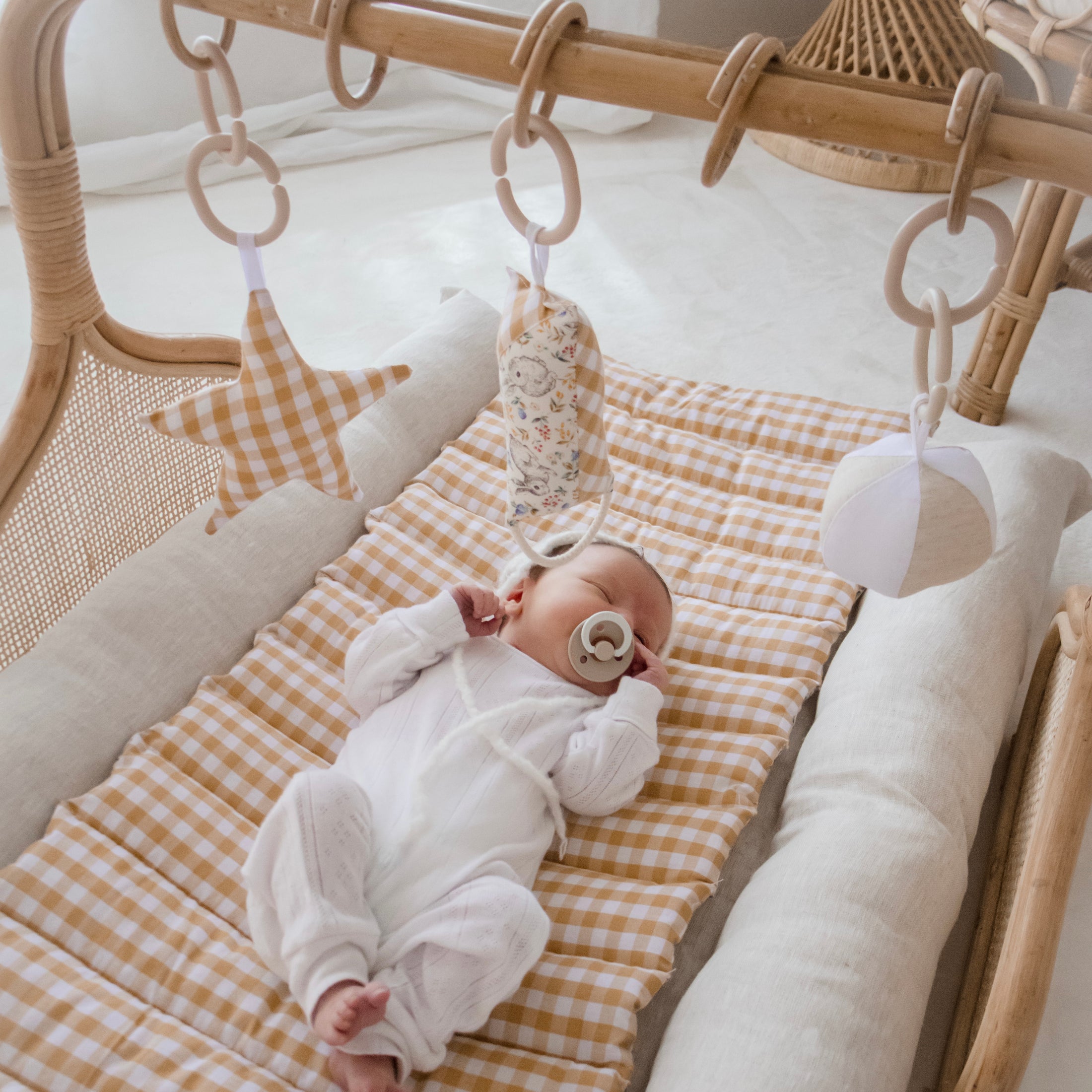Rattan Play Gym Bundle | Natural Bunny