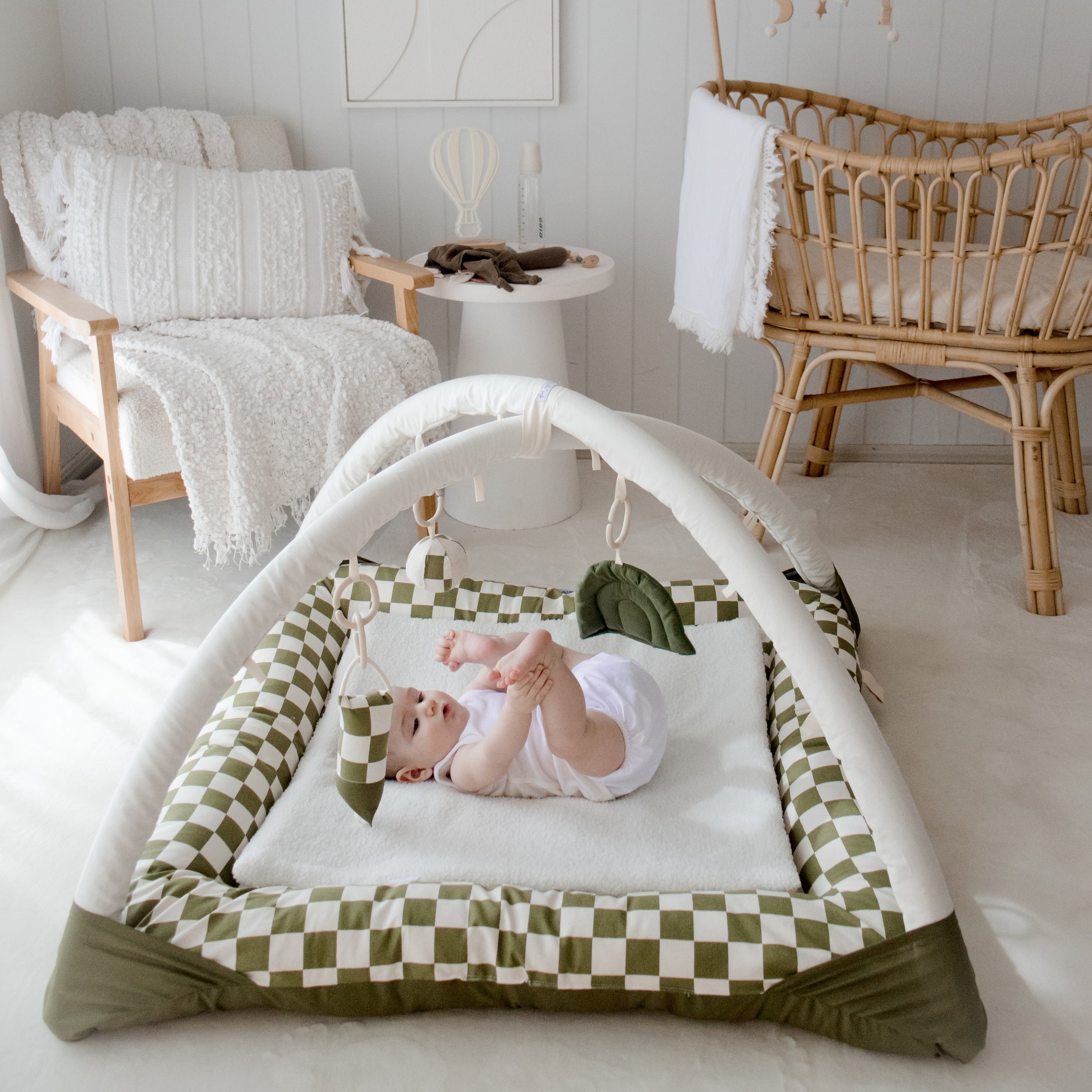 Activity Play Mat | Forest Green Check