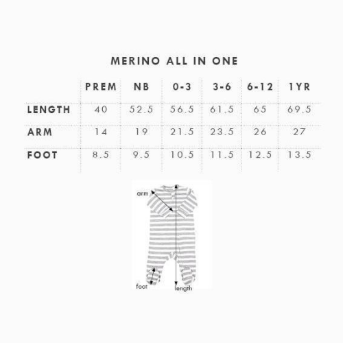 Merino All in One | Gumdrop Stripe - Stina's Style