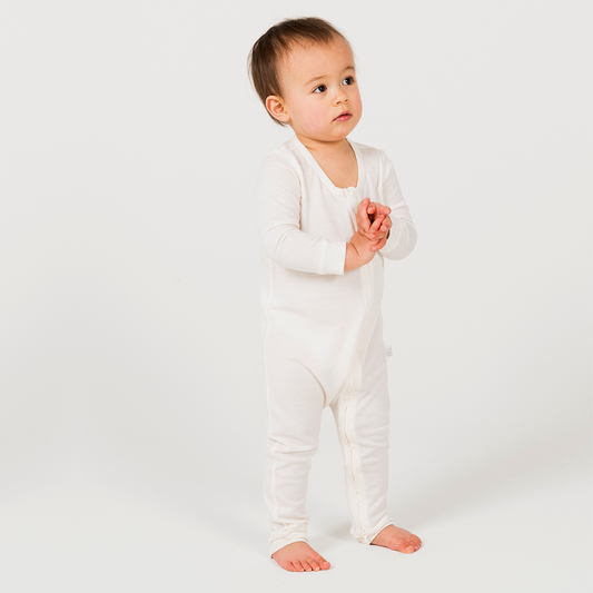 Merino Footless All in One | Denim - Stina's Style