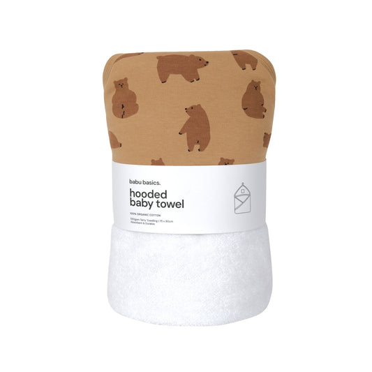 Terry Hooded Baby Towel | Chubby Bear