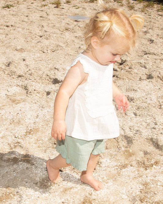 Muslin Evelyn Shorts | Matcha