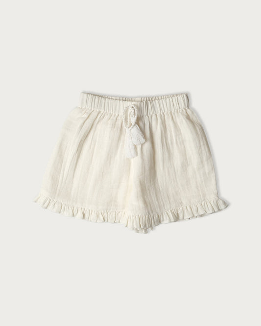 Muslin Evelyn Shorts | Vanilla
