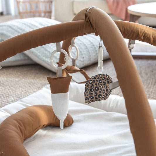Activity Play Mat | Mustard & Natural Linen