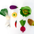 Load image into Gallery viewer, Felt Food Groups Play Food | Vegetables
