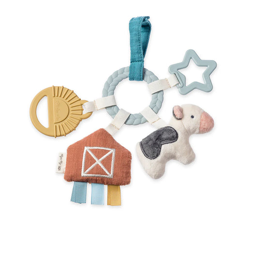 Bitzy Busy Teething Ring | Farm