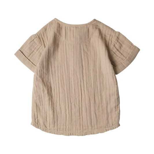 Muslin Frankie Grandpa Shirt | Oat