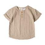 Muslin Frankie Grandpa Shirt | Oat