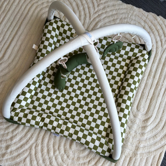 Activity Play Mat | Forest Green Check