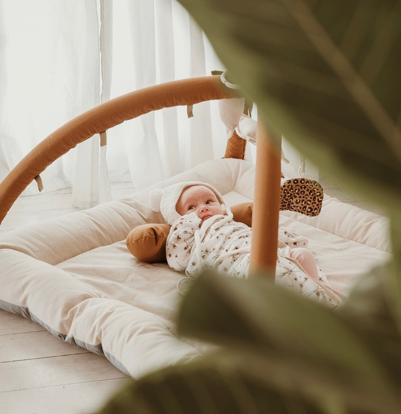 Activity Play Mat | Mustard & Natural Linen