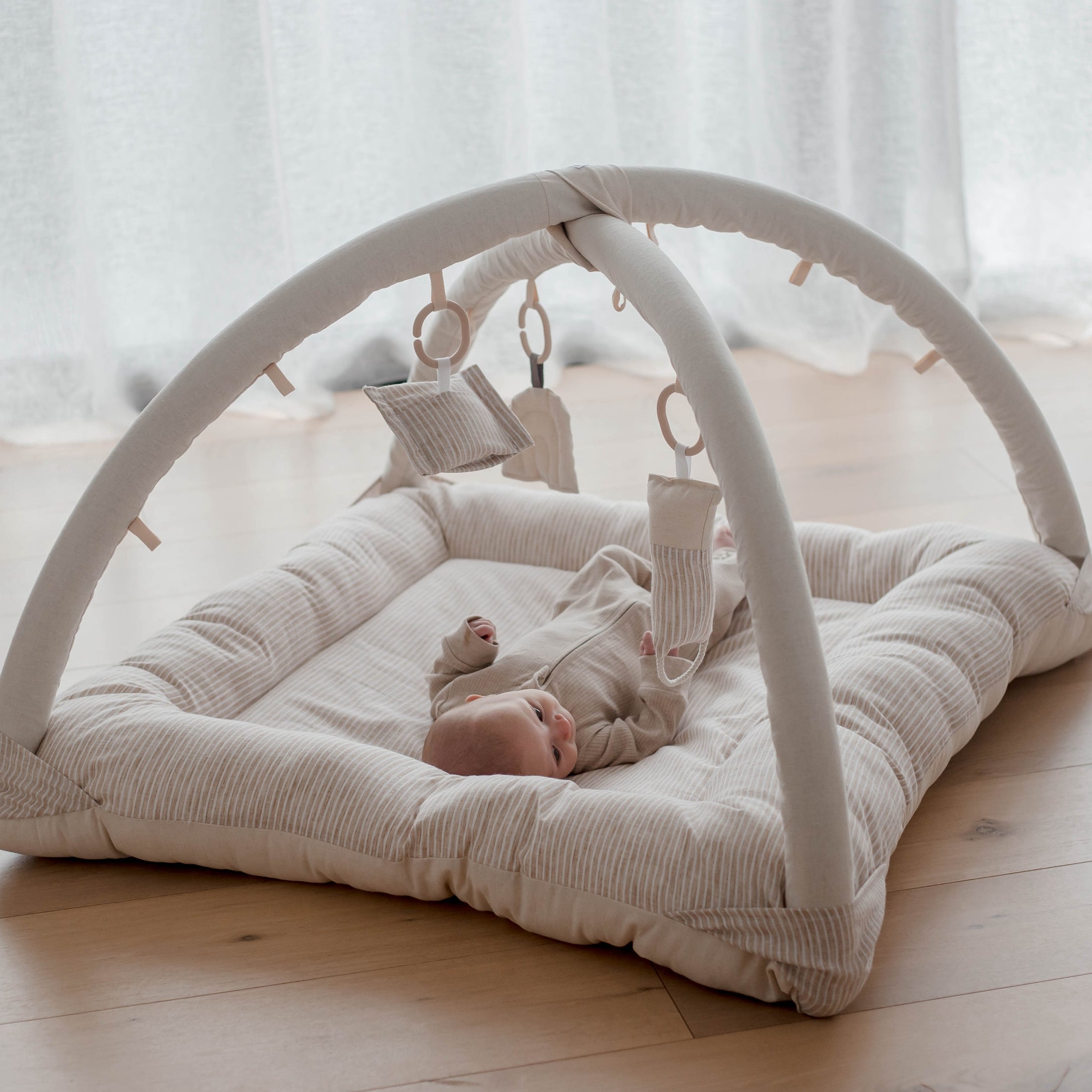Activity Play Mat | Lined Linen ✨ SELLING FAST ✨