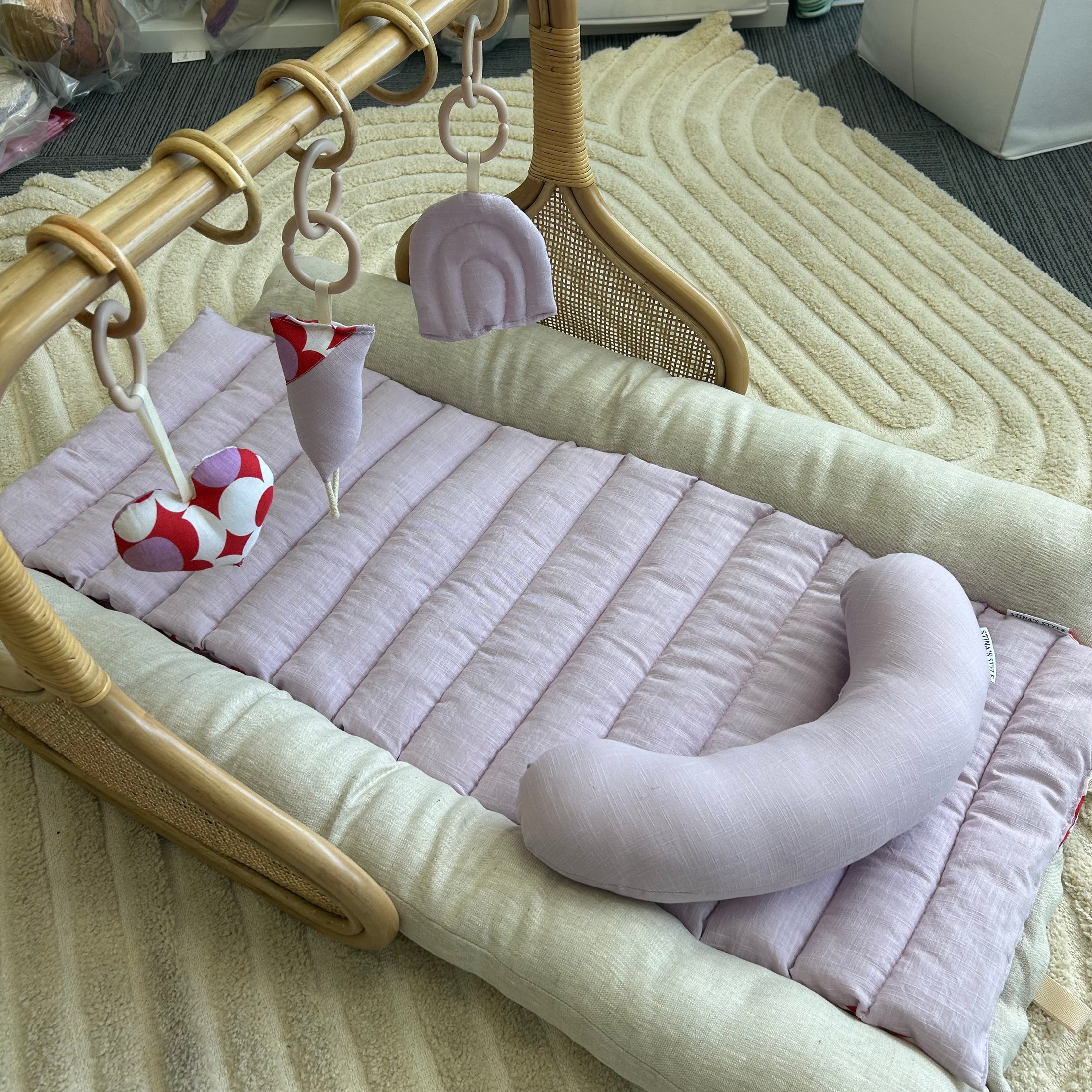 Rattan Play Gym Bundle | Red Daisy