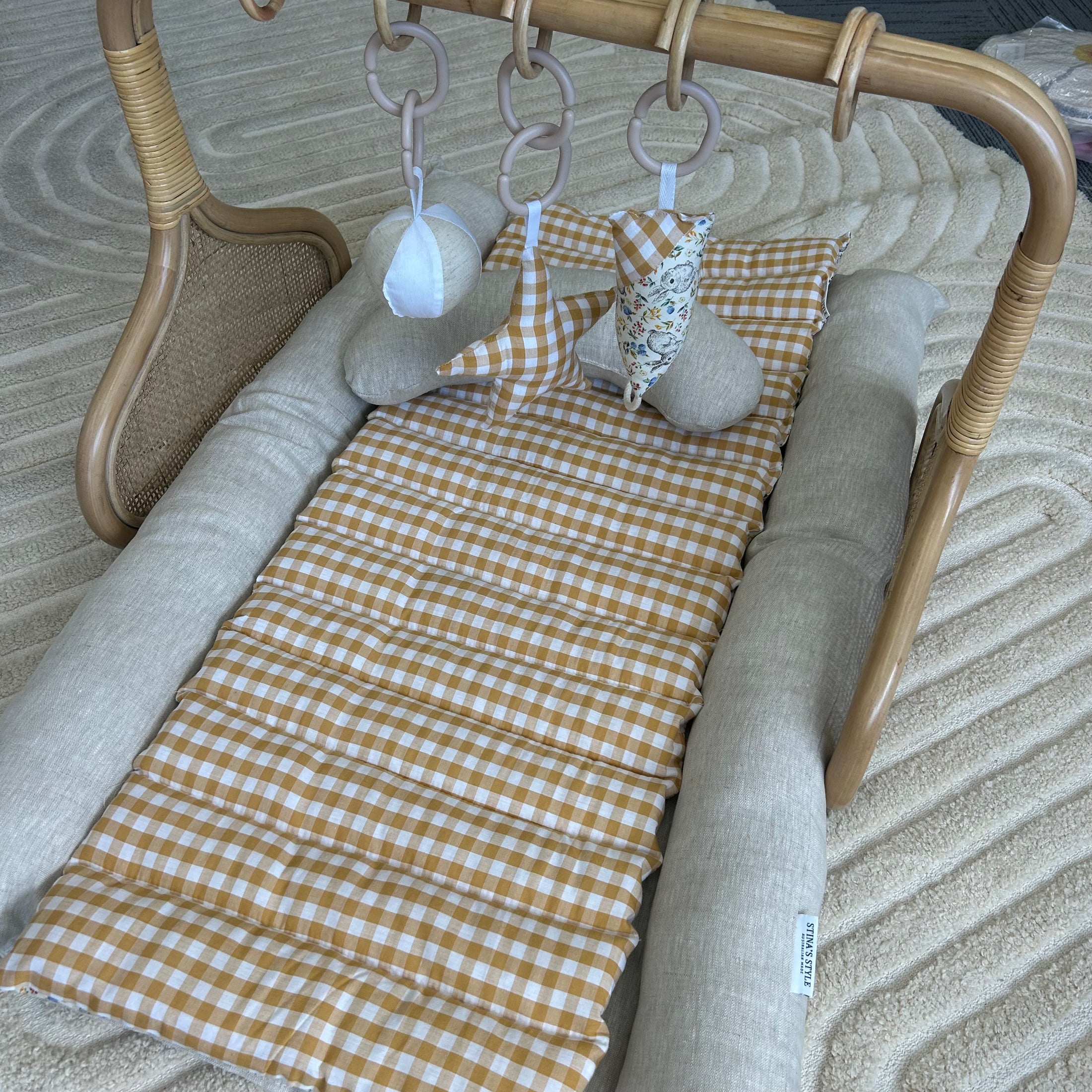 Rattan Play Gym Bundle | Natural Bunny