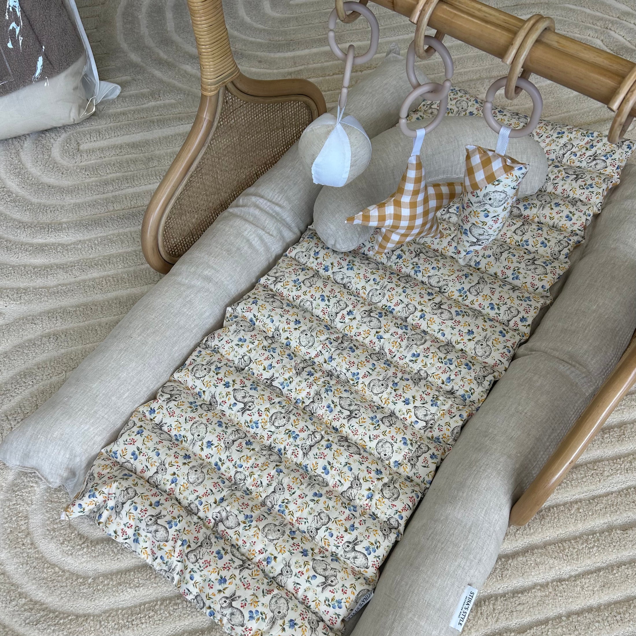 Rattan Play Gym Bundle | Natural Bunny