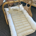 Load image into Gallery viewer, EOFY Rattan Play Gym Bundle | Lined Linen & White Linen Base
