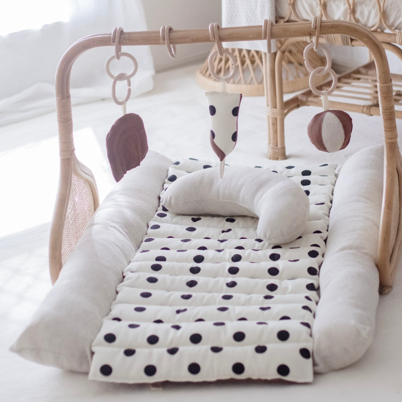Rattan Play Gym Bundle | Chocolate Spot