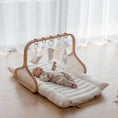 Load image into Gallery viewer, Rattan Play Gym Bundle | White Cloud & Stone Gingham
