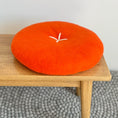 Load image into Gallery viewer, Button Cushion | Tangerine
