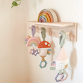 Load image into Gallery viewer, Jingle Attachable Travel Toy | Pink Rainbow [PRE-ORDER]
