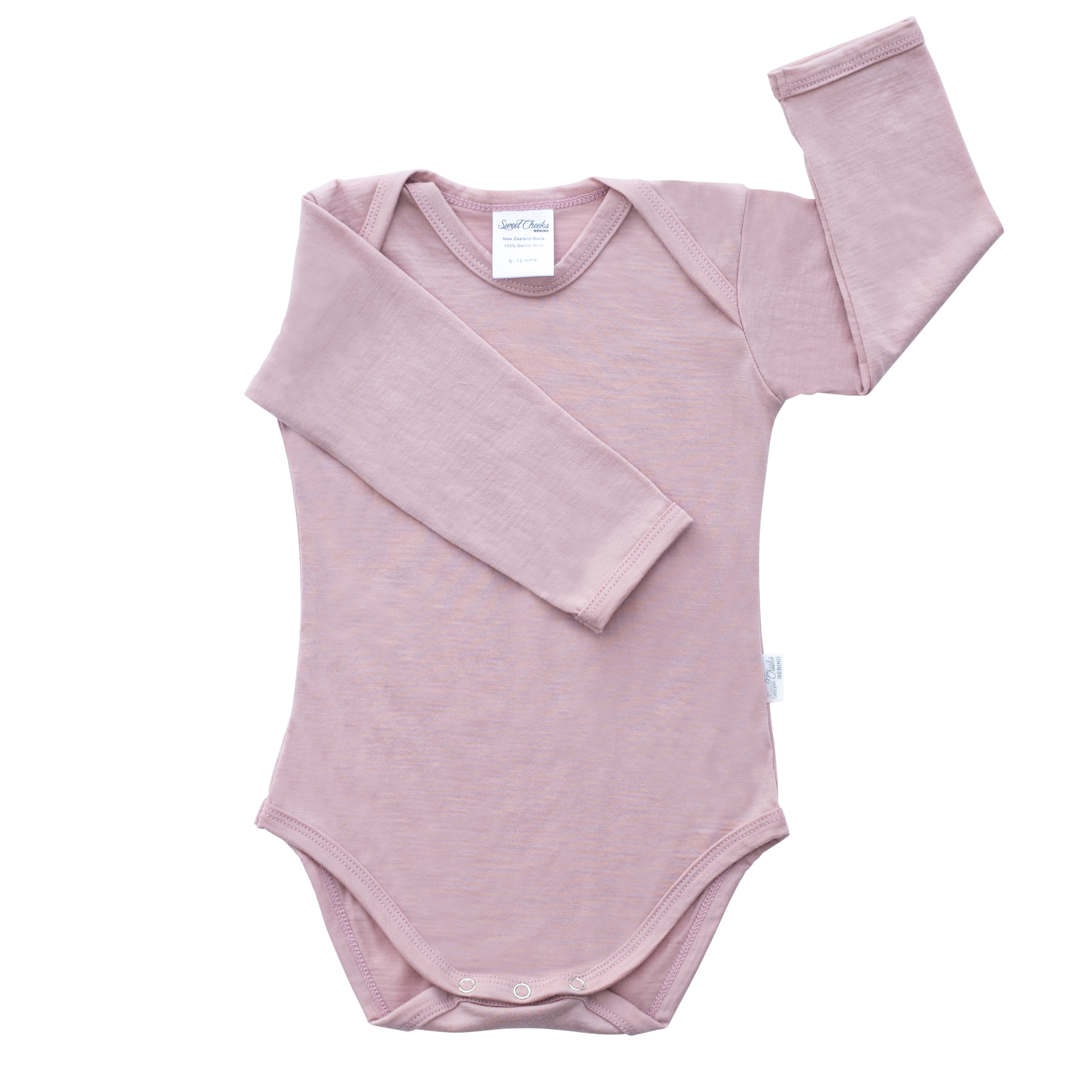 Long Sleeve Merino Bodysuit | Blush