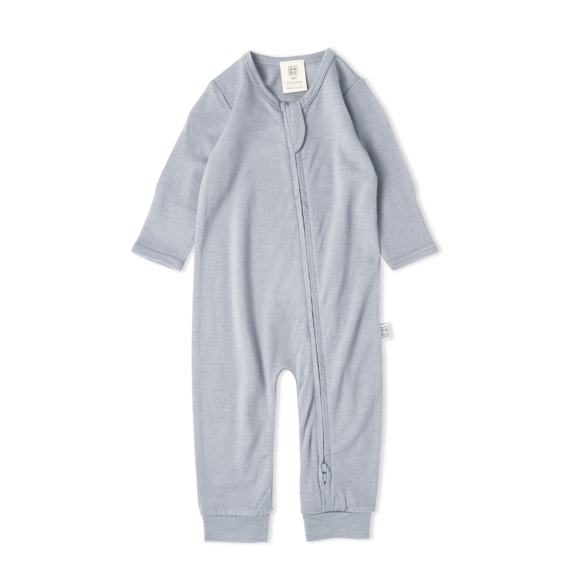 Merino Footless All in One | Periwinkle