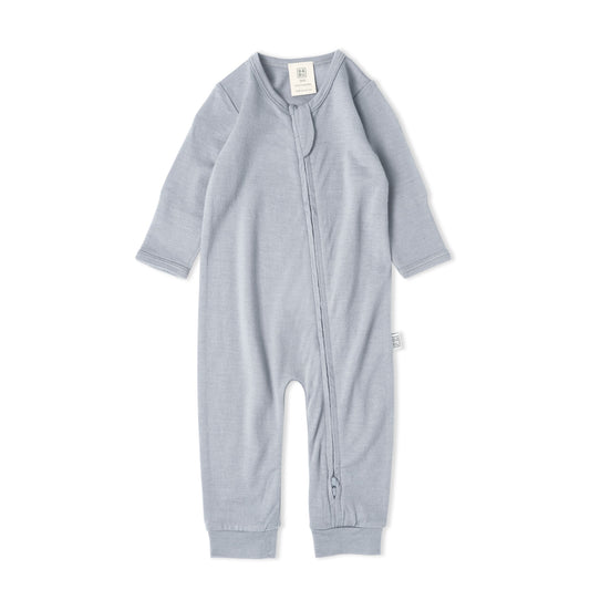 Merino Footless All in One | Periwinkle