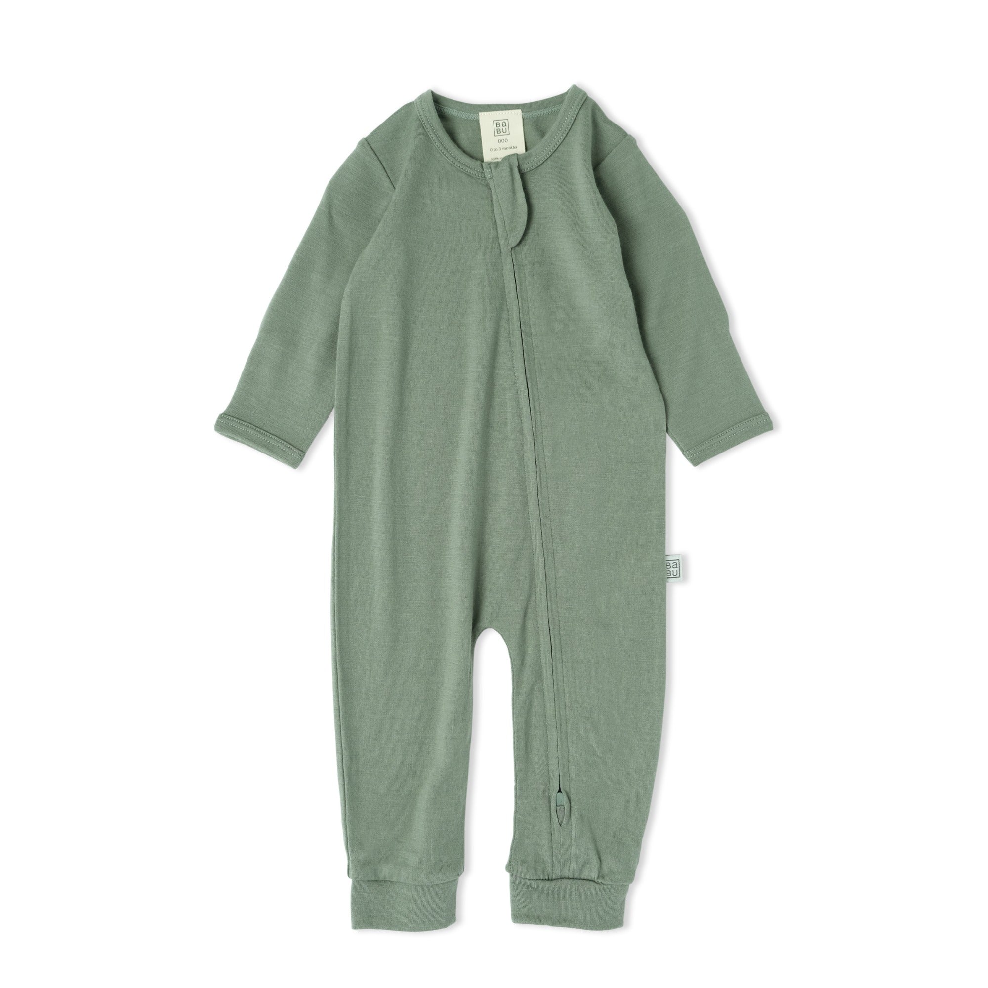 Merino Footless All in One | Sage