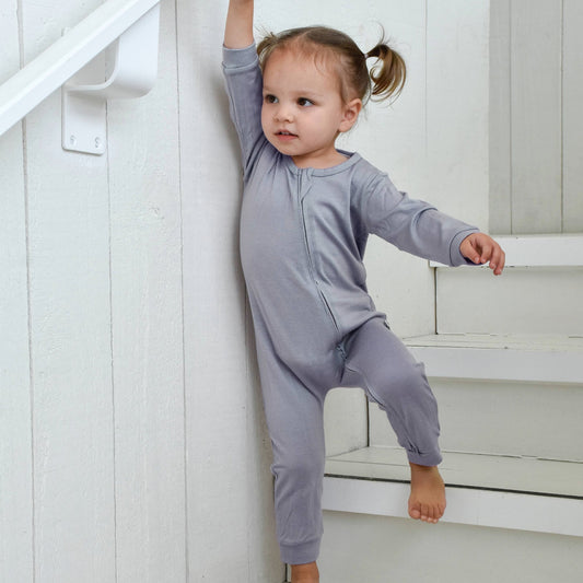 Merino Footless All in One | Periwinkle