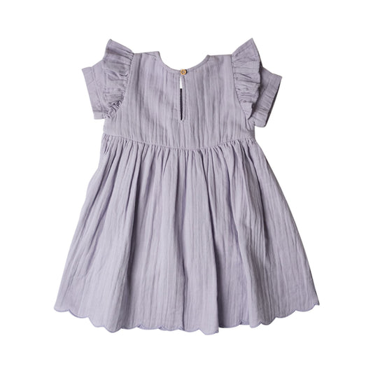 Muslin Charlotte Dress Short Sleeve | Mixed Berry