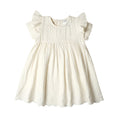 Load image into Gallery viewer, Muslin Charlotte Dress Short Sleeve | Vanilla
