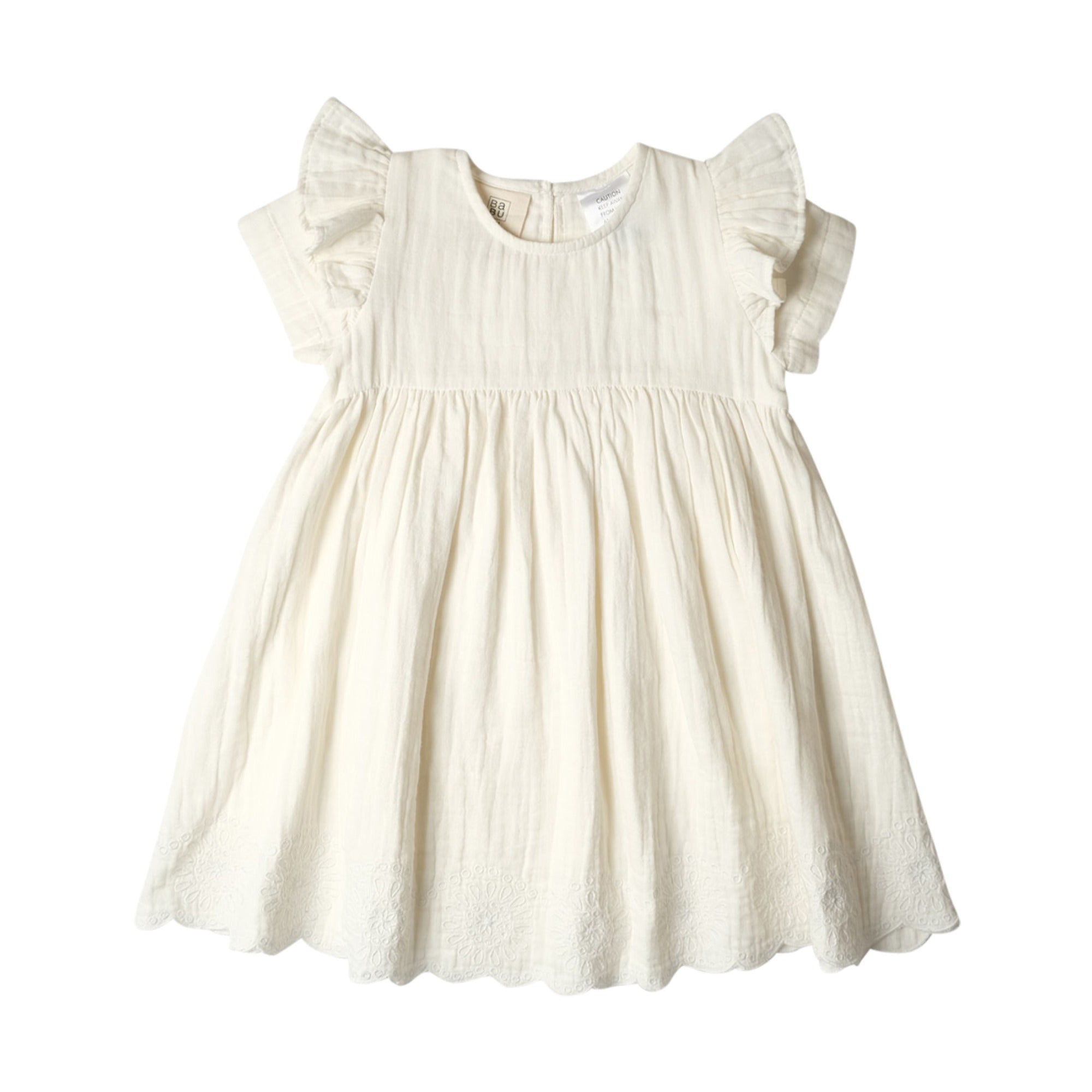 Muslin Charlotte Dress Short Sleeve | Vanilla