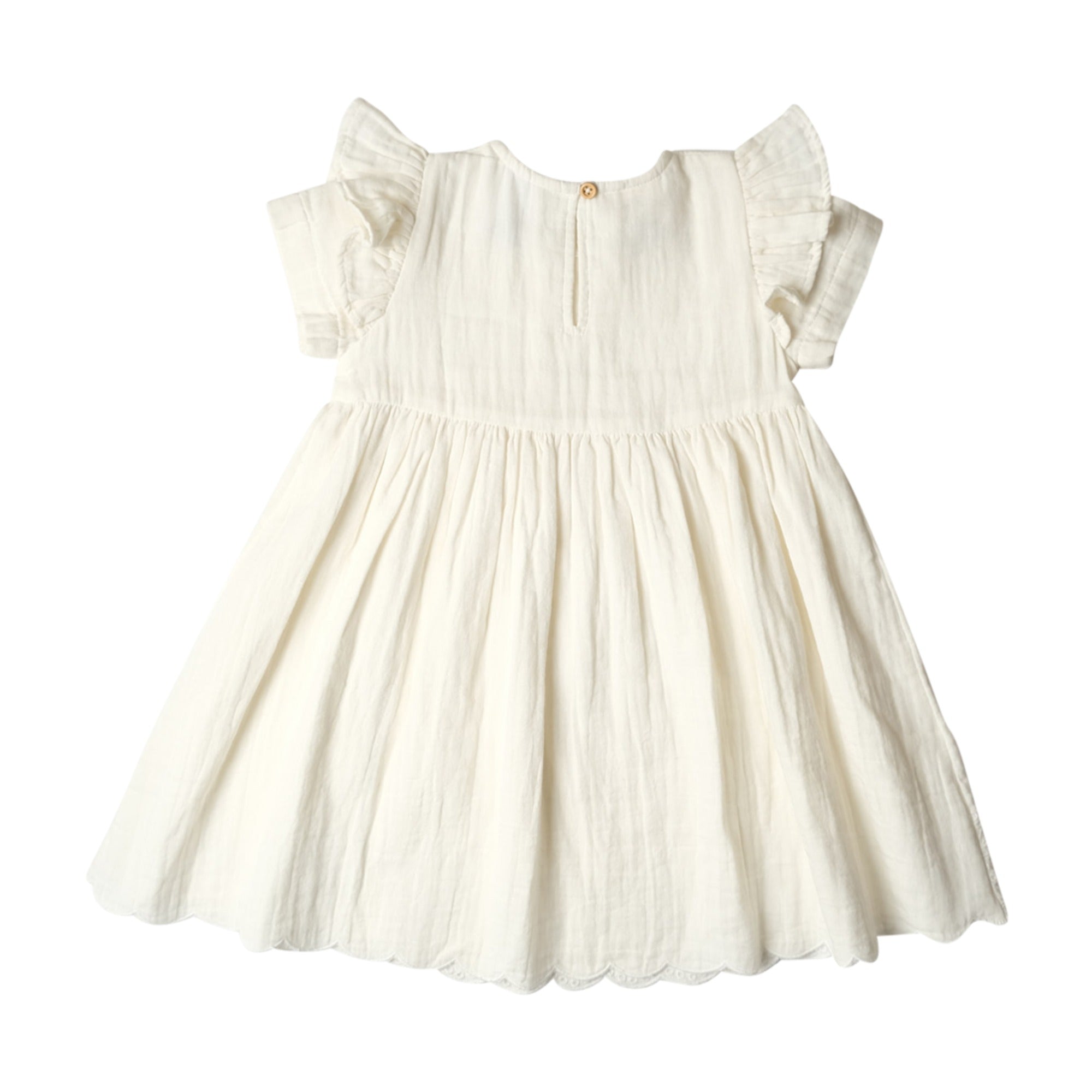 Muslin Charlotte Dress Short Sleeve | Vanilla