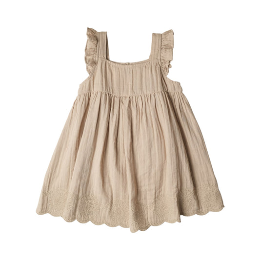 Muslin Charlotte Dress Sleeveless | Oat