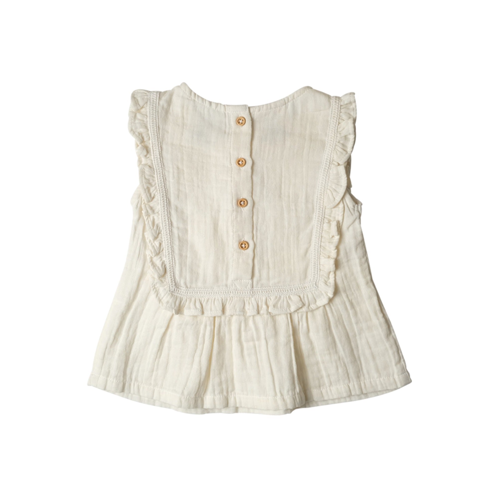 Muslin Evelyn Top | Vanilla