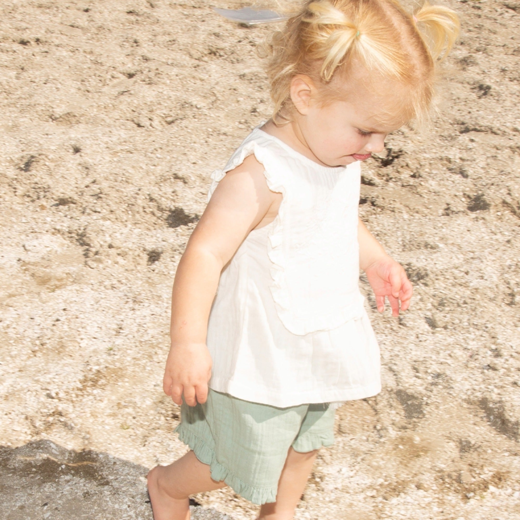 Muslin Evelyn Top | Vanilla