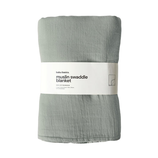 Muslin Swaddle Blanket | Sage