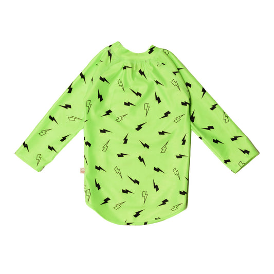 Swim Rash Vest | Green Bolts