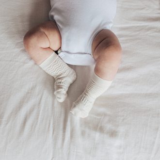 Baby & Kids Crew Socks | Pearl