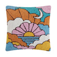 Load image into Gallery viewer, Wool Hook Cushion | Sunset Skyscape
