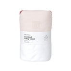 Terry Hooded Baby Towel | Petal Contrast