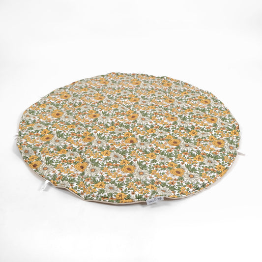 Round Water Resistant Travel Mat Bundle | Vintage Floral